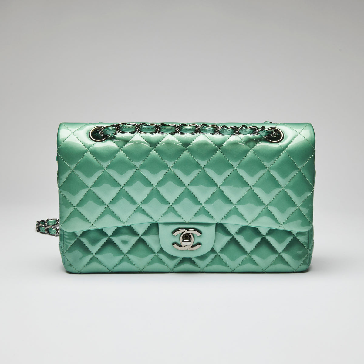 Chanel Mademoiselle Chic Flap Bag Mint Green at Jill's Consignment