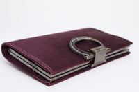 Salvatore Ferragamo Purple Chain Wallet (Corner)