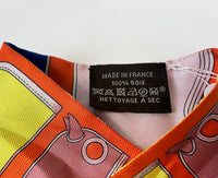 Pre-Loved Multicolor 100% Silk Twilly(tag)
