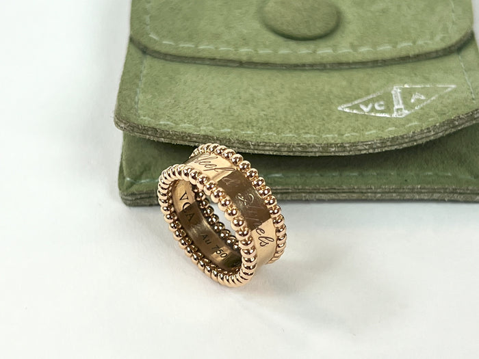 Excellent Pre-Loved 18K Rose Gold Ring.(ring)