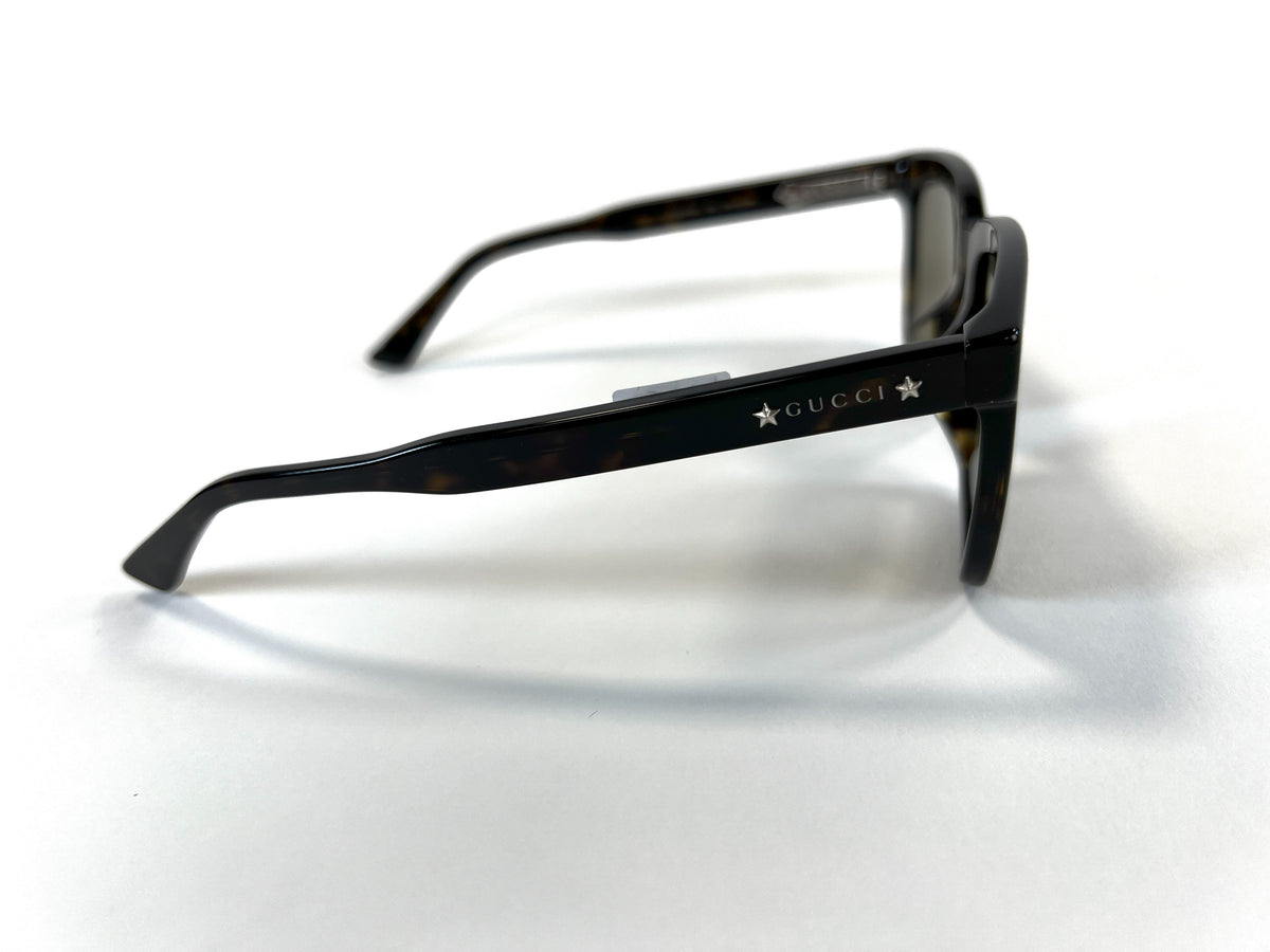 Excellent Pre-Loved Tortoise Shell Square Frame Sunglasses(side)