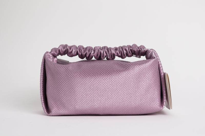Alexander Wang Crystal-Embellished Scrunchie Bag in Lavender (Back)