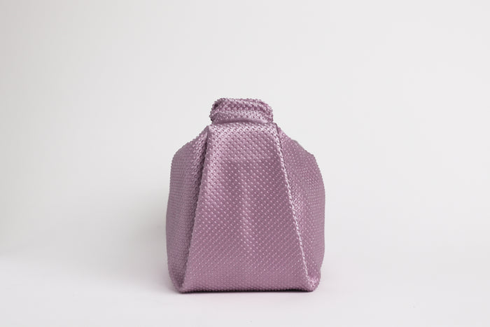 Alexander Wang Crystal-Embellished Scrunchie Bag in Lavender (Side)