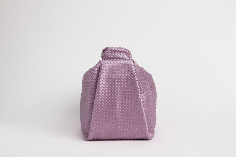 Alexander Wang Crystal-Embellished Scrunchie Bag in Lavender (Side)