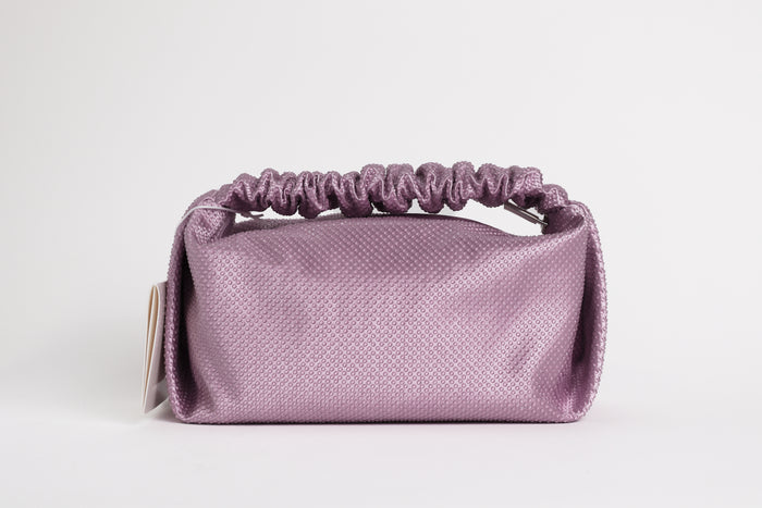 Alexander Wang Crystal-Embellished Scrunchie Bag in Lavender (Front)