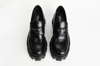 Prada Black Monolith Loafers Size 39