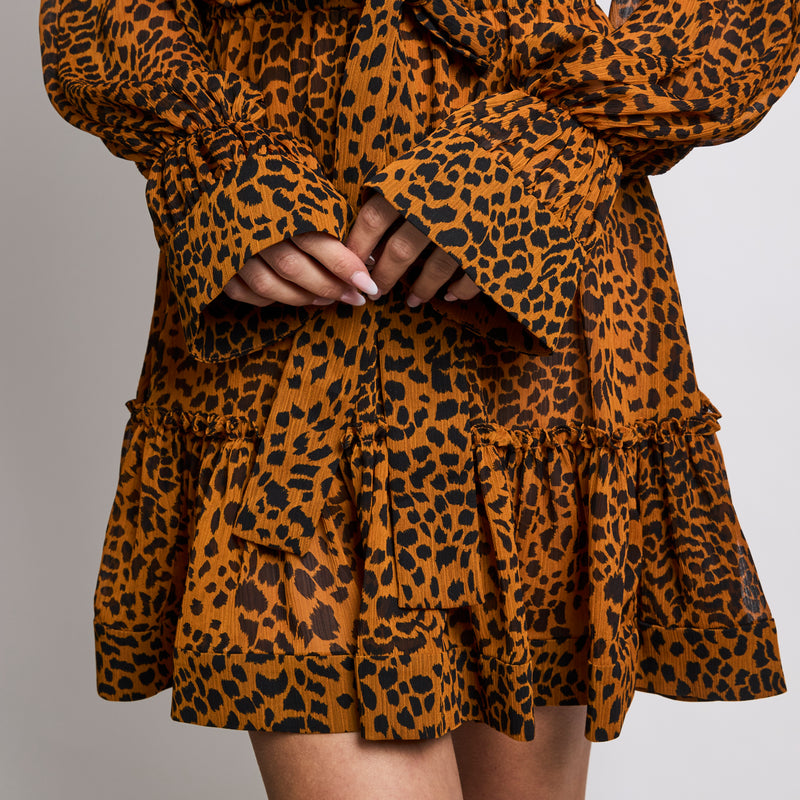 Alexis Animal Print Knee-Length Dress