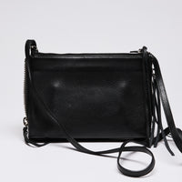 Balenciaga Calfskin Leather "Papier" Triple Zip Around Crossbody Bag