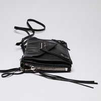 Balenciaga Calfskin Leather "Papier" Triple Zip Around Crossbody Bag