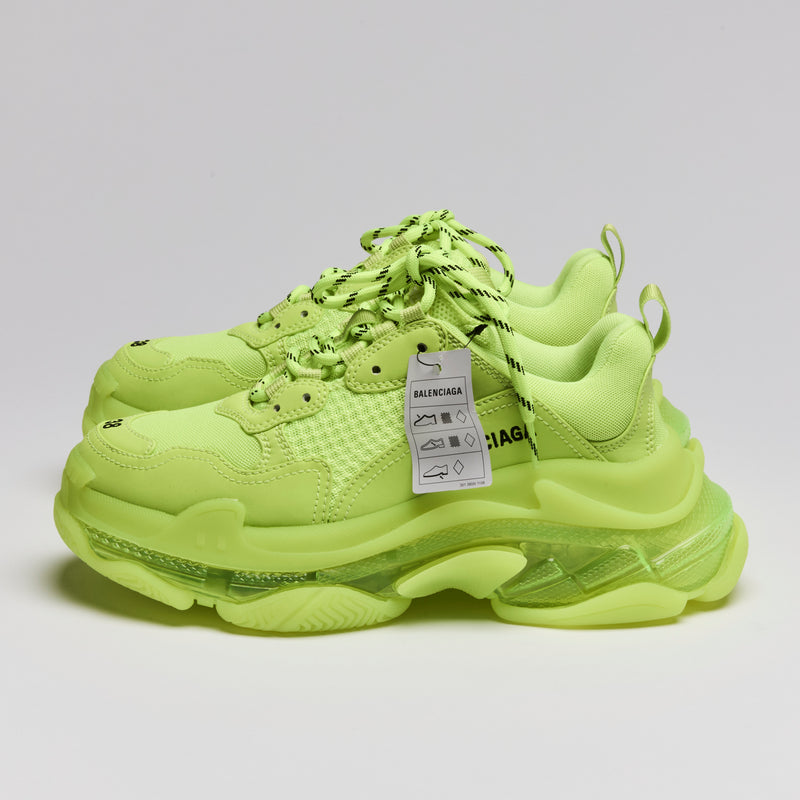 Balenciaga Neon Platform Low-Top Sneakers Size 38