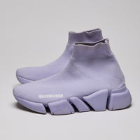 Balenciaga Purple Speed Sneaker Shoes Size 36(side)