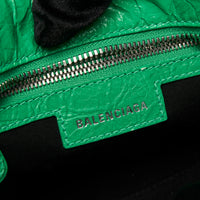 Balenciaga Agneau Arena Neo Cagole City Handbag Vivid Green