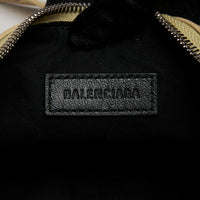 Balenciaga Yellow Arena Calfskin Leather Le Cagole XS Shoulder Bag