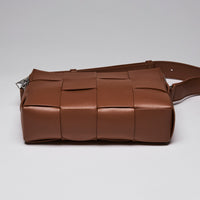 Bottega Veneta Cassette Crossbody Bag in Cognac colour