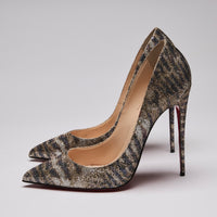 Christian Louboutin Glitter Sirene Pigalle Follies Pumps Gold Size 41