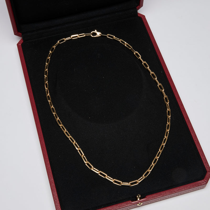 Cartier 18K Yellow Gold Santos Chain Necklace