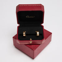 Cartier 18K Yellow Gold Love Earrings