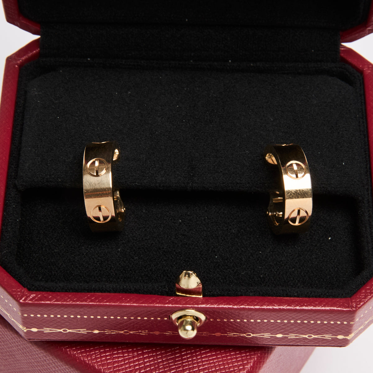 Cartier 18K Yellow Gold Love Earrings