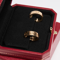 Cartier 18K Yellow Gold Love Earrings