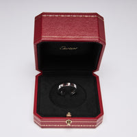 Cartier Thin White Gold Love Ring with 8 Diamonds