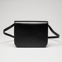 Celine Classic Box Bag in Black Smooth Calfskin Leather