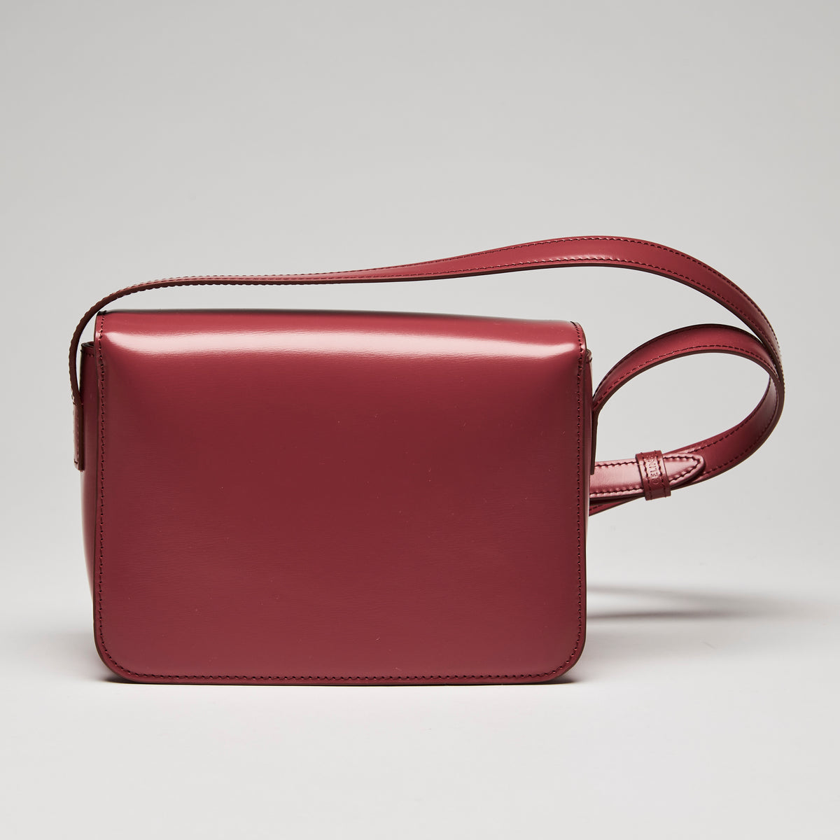 Celine Cuir Triomphe Classique bag in Red Calfskin Leather