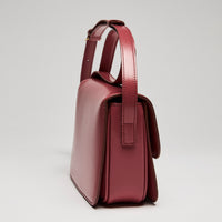 Celine Cuir Triomphe Classique bag in Red Calfskin Leather