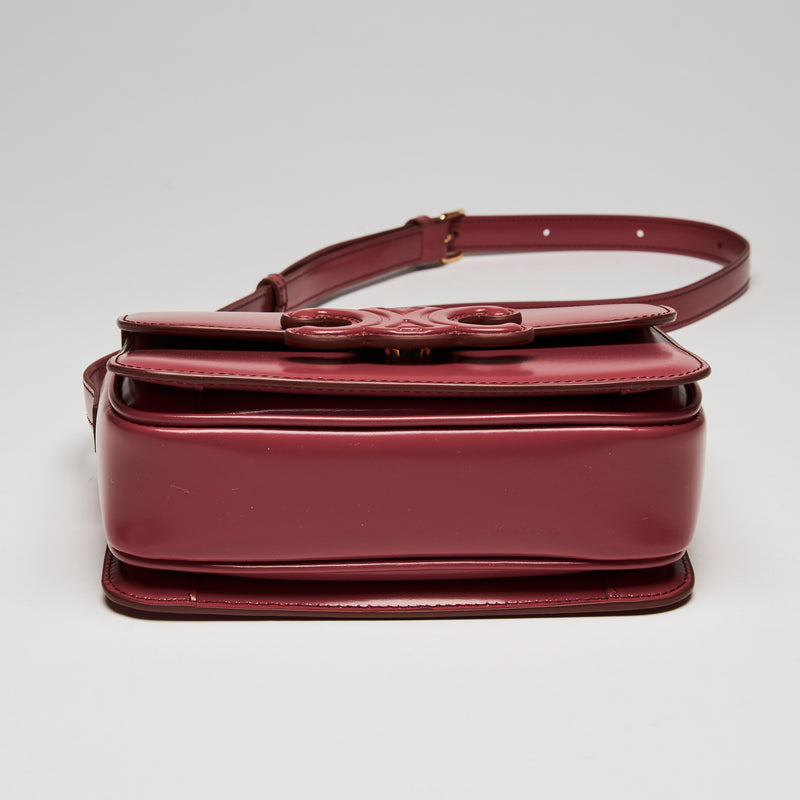 Celine Cuir Triomphe Classique bag in Red Calfskin Leather