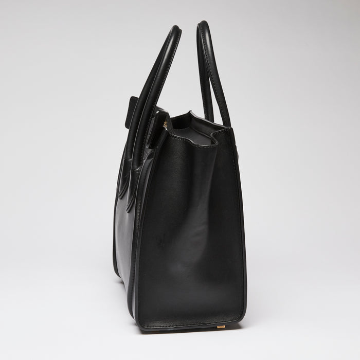 Celine Black Luggage Tote Bag, Micro Size