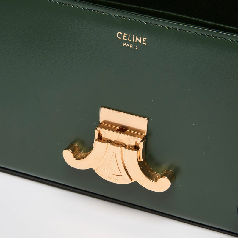 Celine "Triomphe" Flap Shoulder Bag