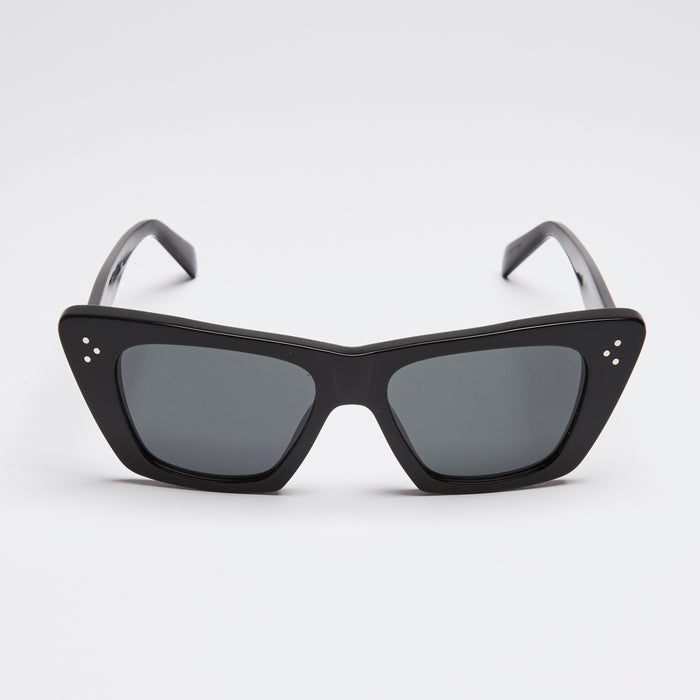 Celine Black Angular Cat-Eye Sunglasses