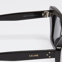 Celine Black Angular Cat-Eye Sunglasses