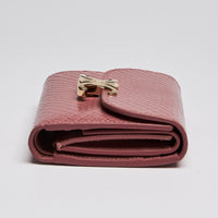 Celine Pink Python Compact Wallet