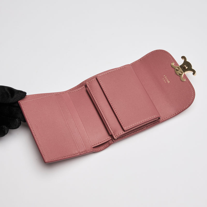 Celine Pink Python Compact Wallet