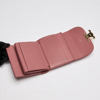 Celine Pink Python Compact Wallet