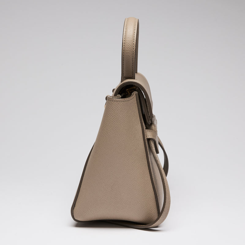 Celine Taupe Nano Belt Bag in Grained Calfskin