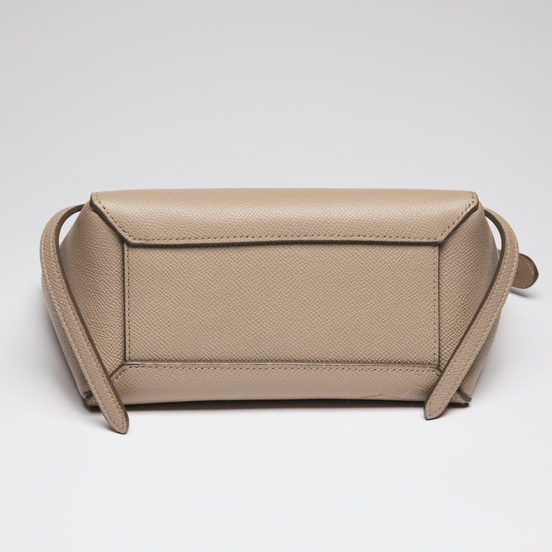 Celine Taupe Nano Belt Bag in Grained Calfskin