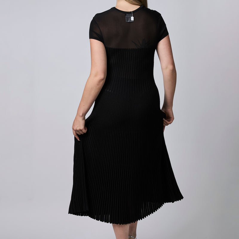 Pre-Loved Chanel™ Black Wool Long Dress Size 42