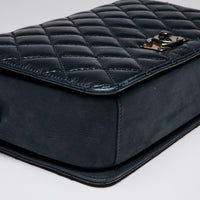 Pre-Loved Chanel ™ Navy Quilted Flap Bag