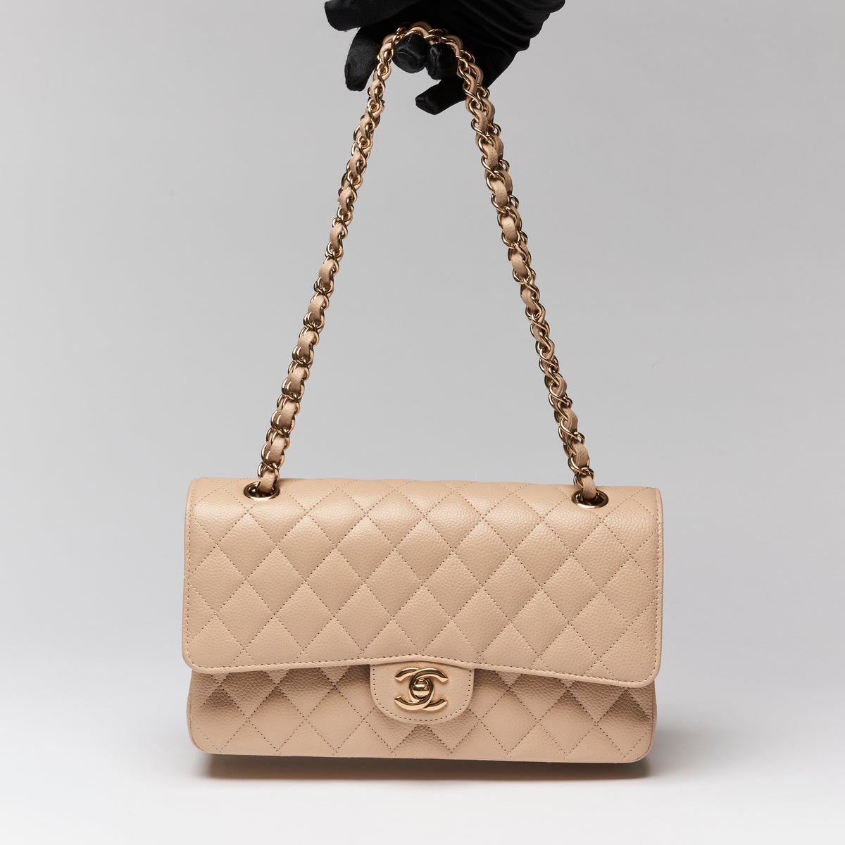 Pre-Loved Chanel ™ Caviar Leather Classic Double Flap Bag (2022)