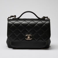 Pre-Loved Chanel ™ Black Caviar Leather Business Affinity Bag Small Size