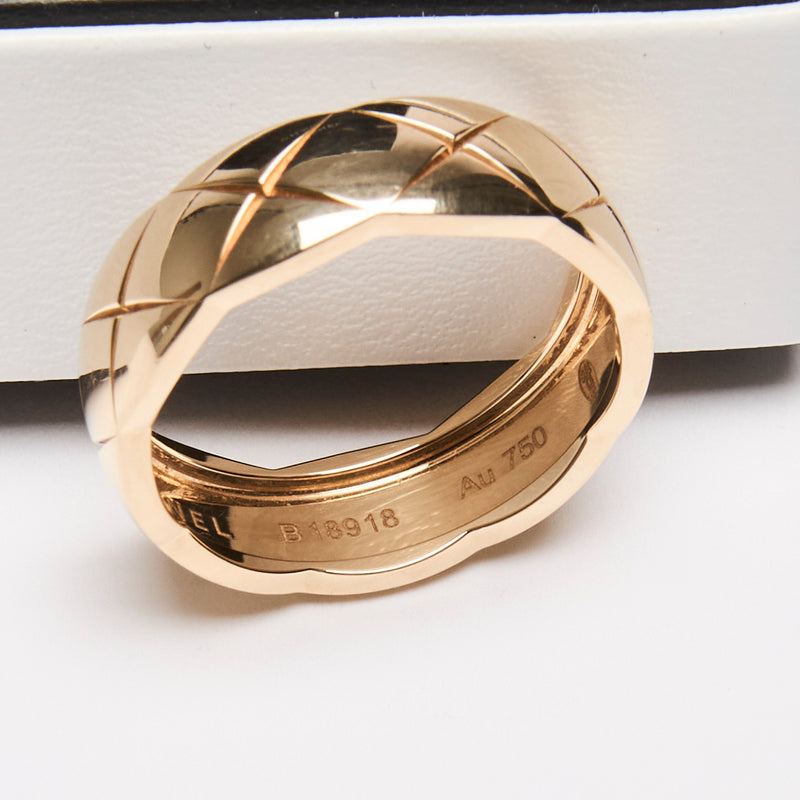 Pre-Loved Chanel ™ Gold Coco Crush Ring