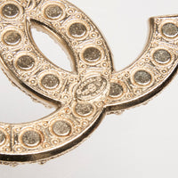 Pre-Loved Chanel ™ Gold Brooch with Crystal Embellishments and Pearls