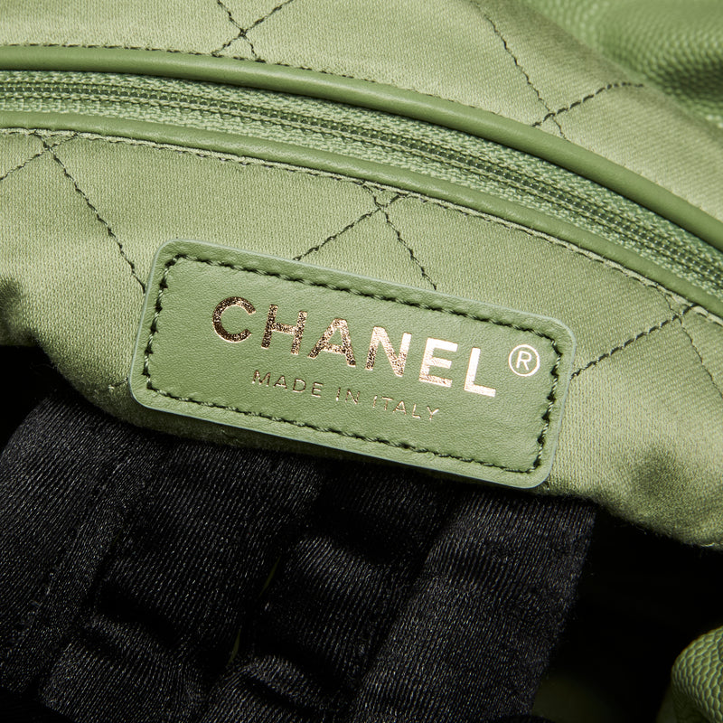 Pre-Loved Chanel ™ Quilted 22 Bag in Green