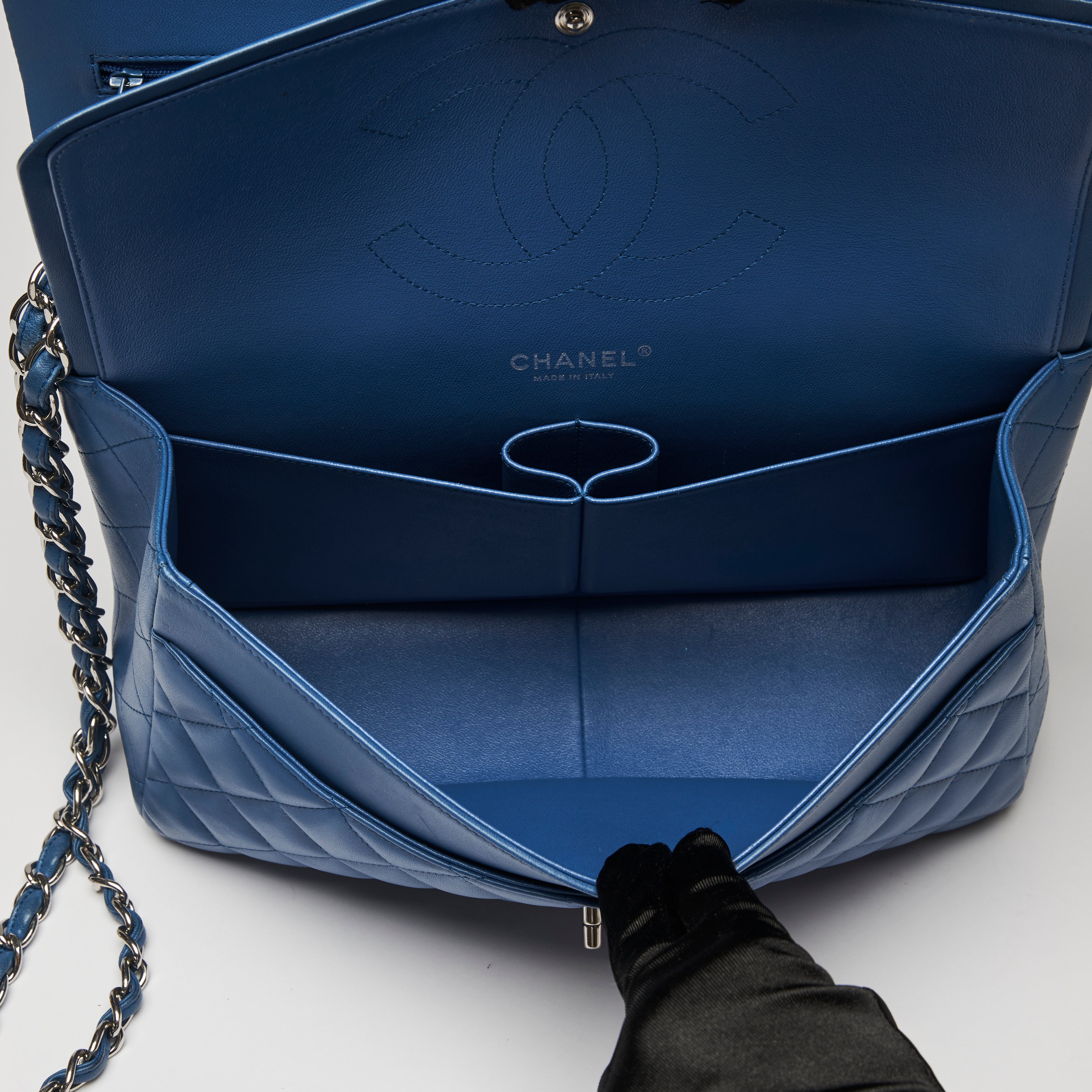 Blue chanel bag hotsell