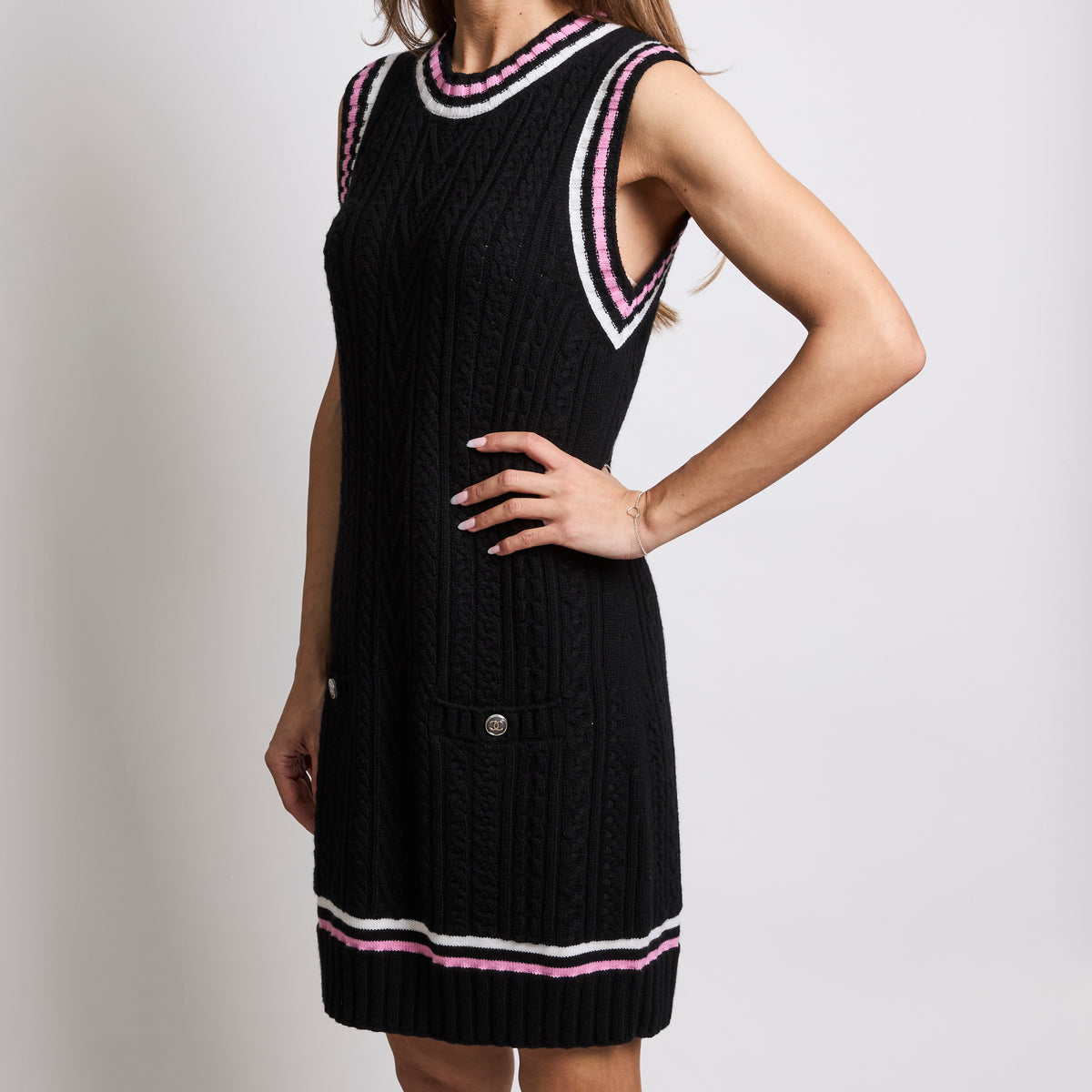 Pre-Loved Chanel™ Sleeveless Knit Mini Dress