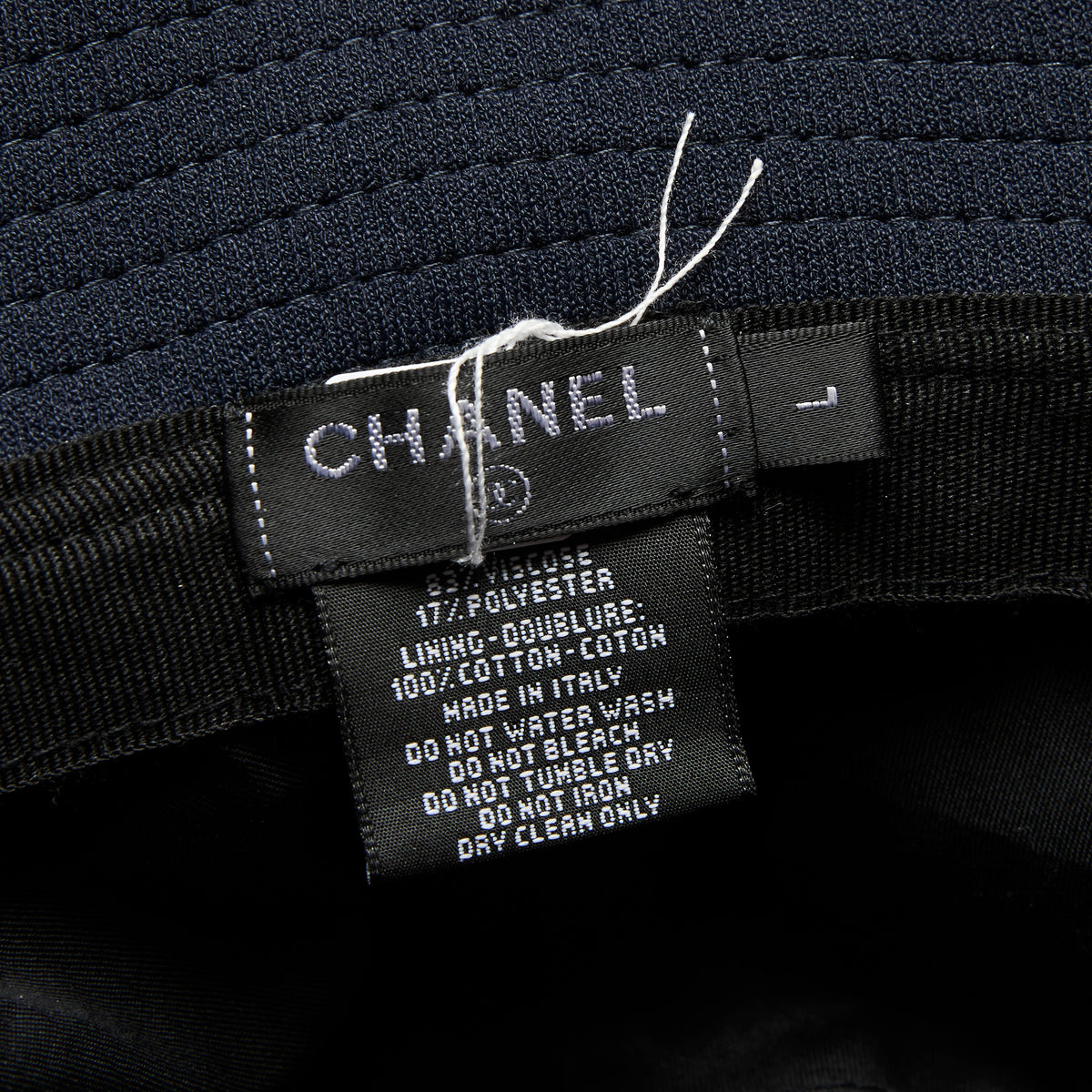 Pre-Loved Chanel™ Navy Bucket Hat