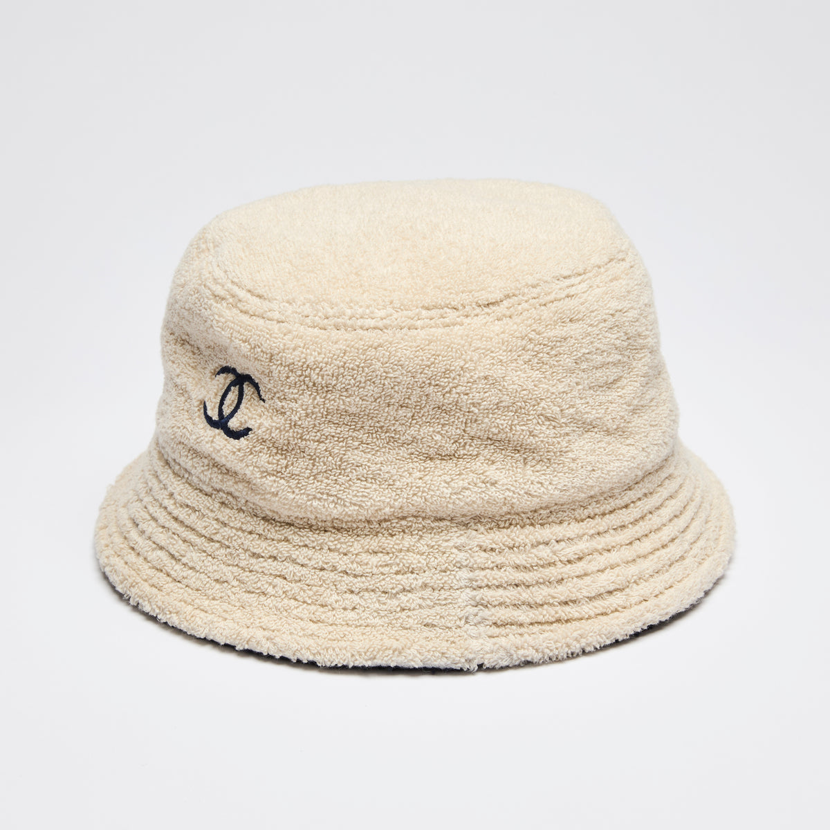 Pre-Loved Chanel™ Beige Terrycloth Bucket Hat