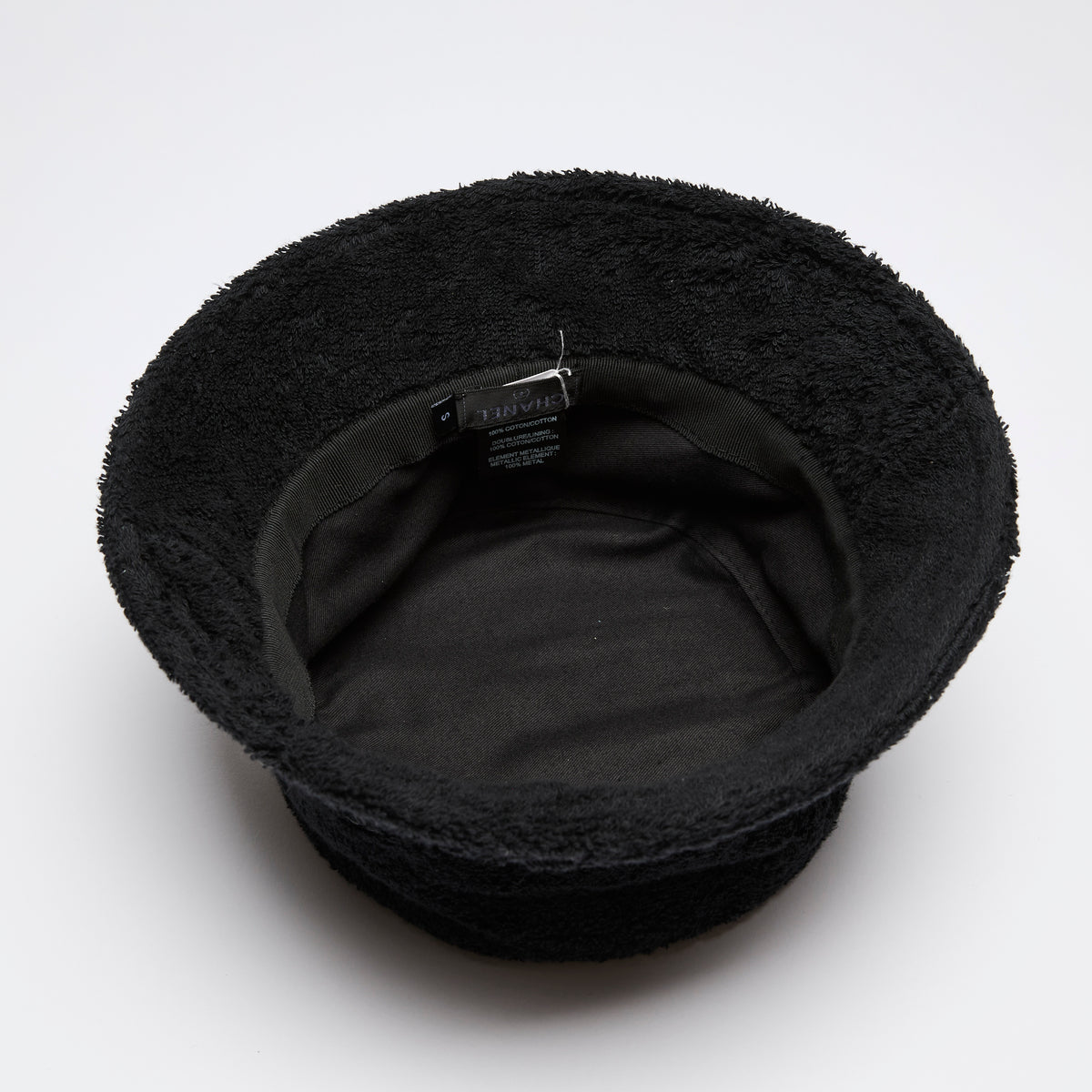 Pre-Loved Chanel™ Dark Navy Terrycloth Bucket Hat