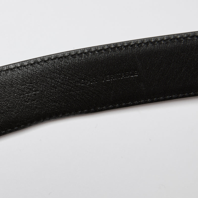 Pre-Loved Chanel™ Black Leather Belt